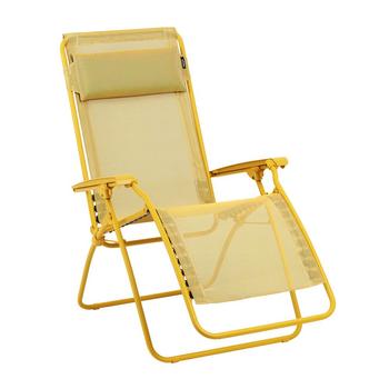 Visuel 1 du produit Chaise longue pliante Relax R CLIP colorblock Lafuma Batyline® coloris jaune en métal - 68 x 88 x 115 cm
