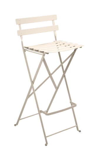 Visuel 1 du produit Tabouret haut Bistro coloris orange en acier Fermob - 42 x 31 x 74 cm
