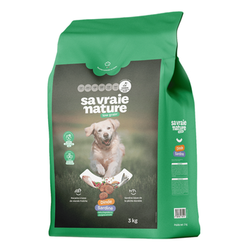 Visuel 1 du produit Croquettes chien sénior light dinde et sardine Sa Vraie Nature - 3 kg