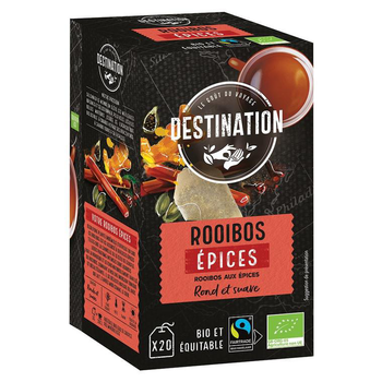 Visuel 1 du produit Thé rooibos épices 20 sachets bio Destination - 40 g