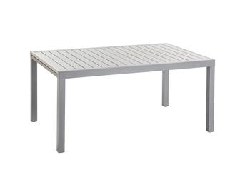 Visuel 1 du produit Table avec allonge en aluminium taupe/anthracite Talia - 165/261 x 100 x 75 cm