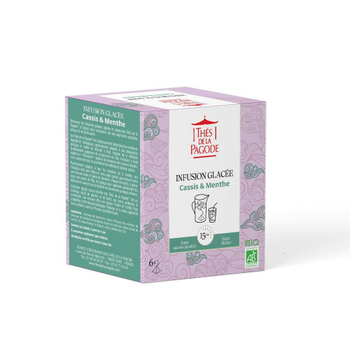 Visuel 1 du produit Infusion glacée cassis menthe bio Thés de la pagode - 6 infusettes