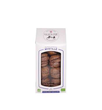 Visuel 1 du produit Macaron myrtille en sachet Biscuit Bio des Savoie - 150 g