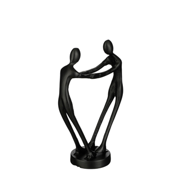 Visuel 1 du produit Statue décorative Ezra coloris noir en aluminium - 31 x 21 x 10,5 cm