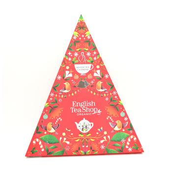 Visuel 1 du produit Calendrier de l’Avent de thés et infusions bio English Tea Shop Triangle rouge - les 25 sachets