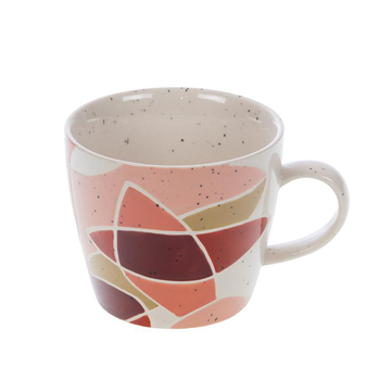 Visuel 1 du produit Mug en grès coloré rouge et rose Elena - Ø 8 x H 12,5 cm