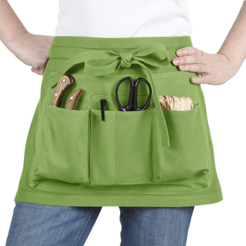 Visuel 1 du produit Tablier de jardin court coloris vert 7 poches