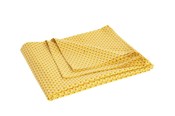 Visuel 1 du produit Nappe coloris jaune en coton motifs petites fleurs - 150 x 250 cm