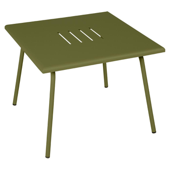 Visuel 1 du produit Table basse Monceau carrée coloris vert en acier Fermob - 57 x 57 cm