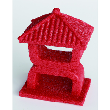 Visuel 1 du produit Zen Déco Mini Temple Rouge XS Résine 8x6x10,5 cm