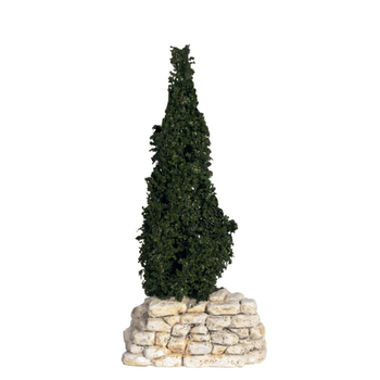 Visuel 1 du produit Décor de crèche de Noël cyprès Santons Escoffier - 8 x 8 x 17 cm