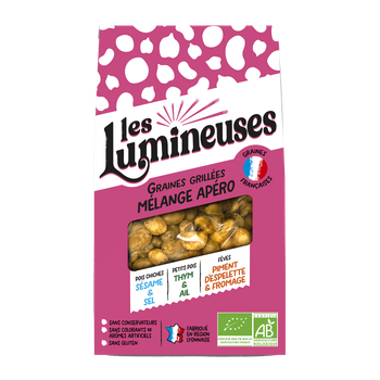 Visuel 1 du produit Mélange apéro de graines bio grillées Les Lumineuses - 90 g