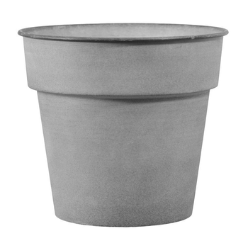 Visuel 1 du produit Pot horticole en acier peint gris clair Ø 22 x H 20 cm