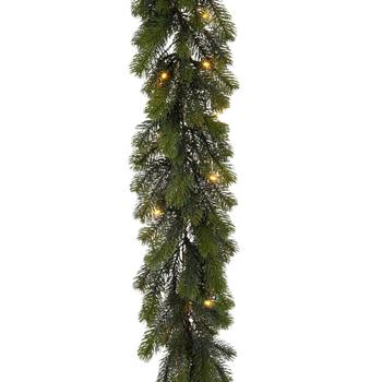 Visuel 1 du produit Guirlande de sapin artificielle Winnipeg LED blanc chaud à piles - L 270 x Ø 30 cm