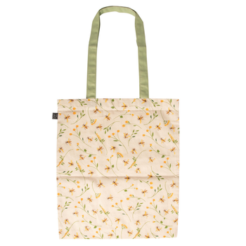 Visuel 1 du produit Sac de course en coton motif abeilles - 36,2 x 42,5 cm