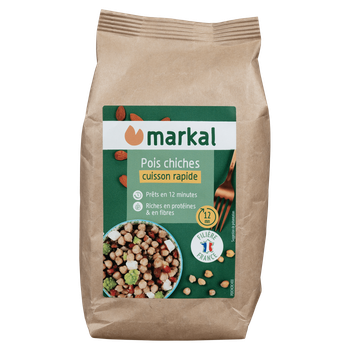 Visuel 1 du produit Pois chiches bio cuisson rapide Markal - 400 g