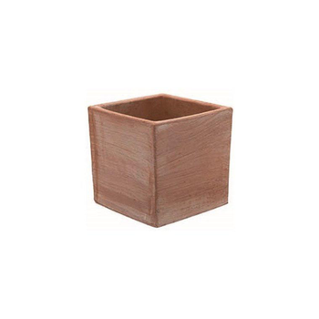 Visuel 1 du produit Pot cube Moderne de 7 L en terre cuite 19 x 19 x 19 cm