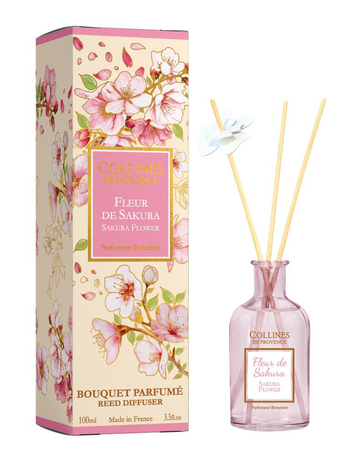 Visuel 1 du produit Bouquet parfumé Collines de Provence collection Estivale senteur Fleur de Sakura - 200 ml