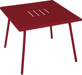 Visuel 1 du produit Table basse Monceau carrée coloris vert en acier Fermob - 57 x 57 cm