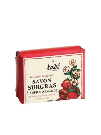 Visuel 1 du produit Savon surgras bio à l’huile d’amande parfum Grenade de Séville Tadé – 100 g