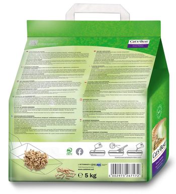 Visuel 1 du produit Litière végétale agglomérante pour chat Cat’s Best Smart Pellets 10 L - 5 kg
