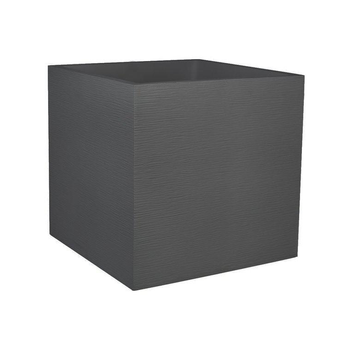 Visuel 1 du produit Pot carré anthracite Eda Graphite - 49,5 x 49,5 x 49,5 cm