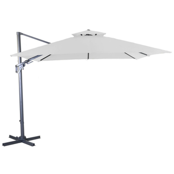 Visuel 1 du produit Parasol déporté orientable et inclinable couleur écru Proloisirs - 3 x 3 m