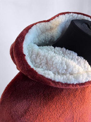 Visuel 1 du produit Sweatplaid géranium en polyester avec poche Tender - 76 x 89 cm