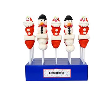Visuel 1 du produit Brochette de Noël en guimauve Artesans - 55 g