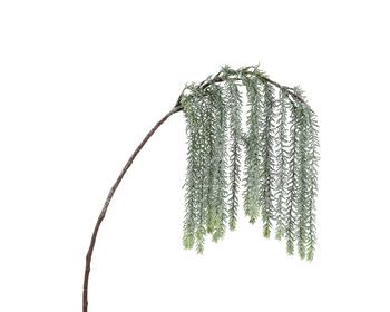 Visuel 1 du produit Tige artificielle chute givrée vert et blanc - 15 x 9 x 10 cm