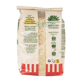 Visuel 1 du produit Orzo blancs bio Luce - 500 g