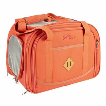 Visuel 1 du produit Trail sac de transport pour petit chien et chat coloris orange Europet - 48 x 25 x 32 cm