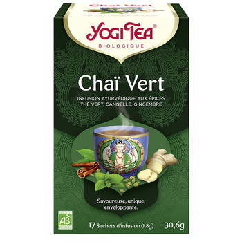 Visuel 1 du produit Yogi Tea Chai vert – La boîte de 17 sachets