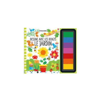 Visuel 1 du produit Le livre " Dessine avec les doigts - le jardin " aux Éditions Usborne Publishing