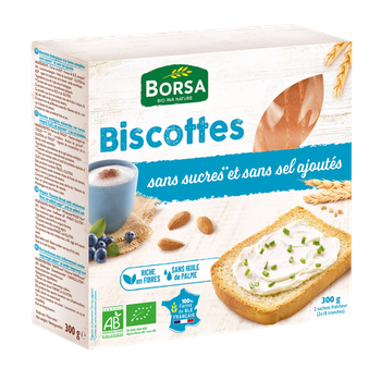 Visuel 1 du produit Biscottes sans sel bio - 300 gr