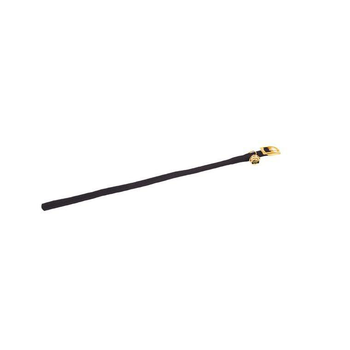 Visuel 1 du produit Collier chat noir en nylon tubulaire avec grelot 10 mm Martin Sellier - 30 cm