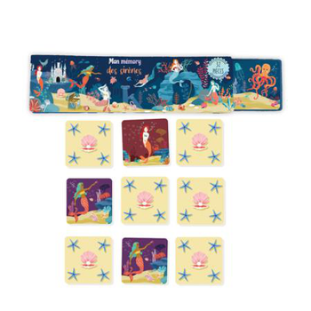 Visuel 1 du produit Mon memory sirènes coloris multicolore Cartes d'Art