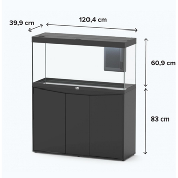 Visuel 1 du produit Aquarium tout équipé, noir, AQUATLANTIS AQUARIUM Splendid 120 - 293L