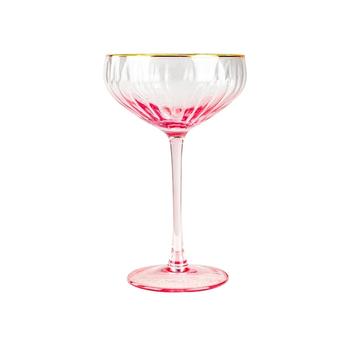 Visuel 1 du produit Ensemble de 4 coupes en verre rose Gatsby - 31 cl