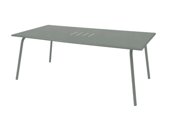 Visuel 1 du produit Table Monceau coloris gris en acier Fermob - 194 x 94 cm