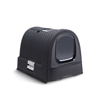 Visuel 1 du produit Maison de toilette pour chat Curver® anthracite