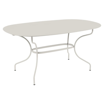 Visuel 1 du produit Table ovale Opera + coloris gris en acier Fermob - 160 x 90 cm