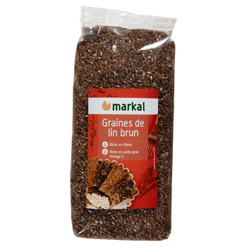 Visuel 1 du produit Graines de lin brun bio Markal Sachet - 500 g