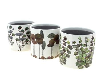 Visuel 1 du produit Cache-pot Orchidée coloris multicolore - Ø 14 x 12,5 cm