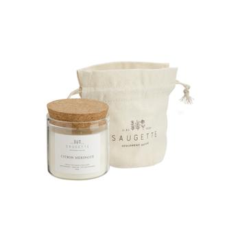 Visuel 1 du produit Bougie parfumée en pochon Saugettes Les Essentielles senteur citron meringué - 100 g