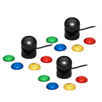 Visuel 1 du produit Mini-spots pour bassin LED, spéciale subaquatique, AQUA NOVA BASSIN - modèle NPL1, lot de 3
