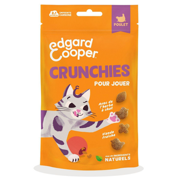 Visuel 1 du produit Friandises pour chat au poulet sans céréales Edgard & Cooper Crunchies - 50 g