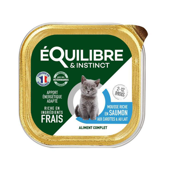 Visuel 1 du produit Mousse pour chaton à la volaille et aux carottes Équilibre & Instinct - 85 g