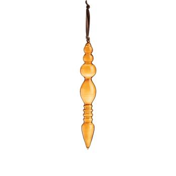 Visuel 1 du produit Suspension goutte en verre bronze transparent - Ø 4 x H 27,5 x cm