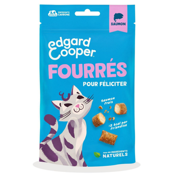 Visuel 1 du produit Friandises pour chat au Saumon sans céréales Edgard & Cooper Fourrées - 50 g